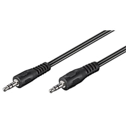 Goobay 50449 câble audio 2,5 m 3,5mm Noir