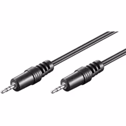 Goobay 50457, 2,5 mm, Mâle, 2,5 mm, Mâle, 1,5 m, Noir