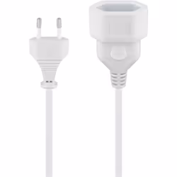 Goobay 50507, 3 m, Prise d'alimentation type C, Prise d'alimentation type C, H03VVH2-F, 250 V