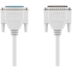 Goobay 50541 câble Série Gris 1,8 m DB-25