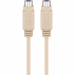 Goobay 50557, 5 m, 6-p Mini-DIN, 6-p Mini-DIN, Mâle, Mâle, Beige