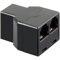 Goobay 50597 changeur de genre de câble RJ11/RJ14 2x RJ11/RJ14 Noir