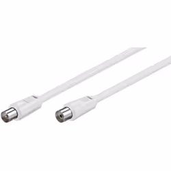 Goobay 50716 câble coaxial 10 m Blanc