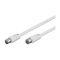 Goobay BK 250 câble coaxial 2,5 m Blanc