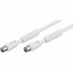 Goobay 50725, 5 m, IEC, IEC, Blanc