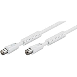 Goobay 50725 câble coaxial 5 m IEC Blanc