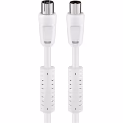 Goobay 50726, 7,5 m, Coaxial, Coaxial, Blanc