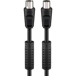 Goobay 50730 câble coaxial 5 m Noir