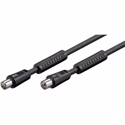 Goobay 50730 câble coaxial 5 m Noir