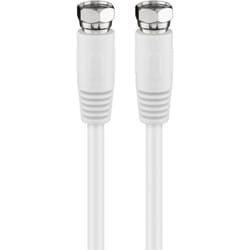Goobay 50738 câble coaxial 2,5 m Type F Blanc