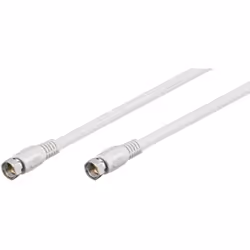 Goobay 50738 câble coaxial 2,5 m Type F Blanc