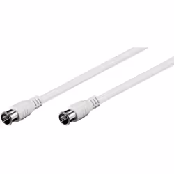 Goobay 50748, 2,5 m, F, F, Blanc
