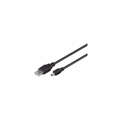 Wentronic USB MINI 4 broches 180 1,8 m. Connecteur 1 : USB A, Connecteur 2 : Mini-USB B, Type de sexe : Masculin. Caractérist ...