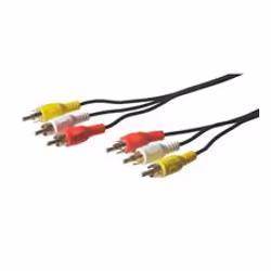 Goobay AVK 354-1000 10.0m, 10 m, 3 x RCA, 3 x RCA, Mâle/Mâle