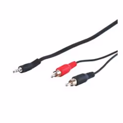 Goobay AVK 118-2000 20.0m, 3,5mm, Mâle, 2 x RCA, Mâle, 20 m, Noir