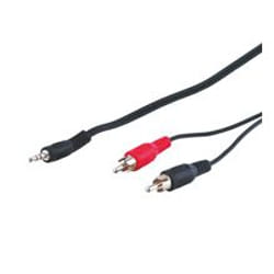 Goobay AVK 118-2000 20.0m câble audio 20 m 3,5mm 2 x RCA Noir