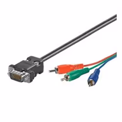 Goobay AVK 605-1000 10.0m, 10 m, VGA (D-Sub), 3 x RCA, Mâle/Mâle