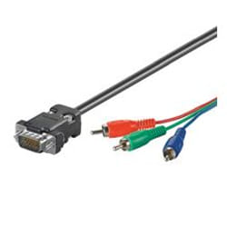 Goobay AVK 605-1000 10.0m 10 m VGA (D-Sub) 3 x RCA