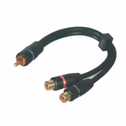 Goobay AVK 309-020 0.2m, RCA, Mâle, 2 x RCA, Femelle, 0,2 m, Noir
