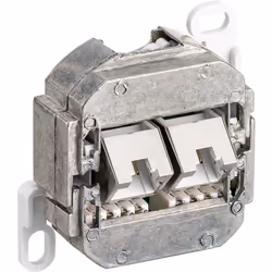 Goobay 50971 prise de courant 2 x RJ-45 Blanc