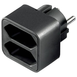 Goobay NK 002 adaptateur prise d'alimentation Type C (Europlug) Noir