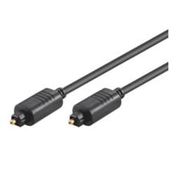 Goobay AVK 220-150 1.5m 5.0 mm câble de fibre optique 1,5 m TOSLINK Noir
