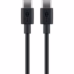 Goobay 51243, 2 m, USB C, USB C, USB 2.0, 480 Mbit/s, Noir