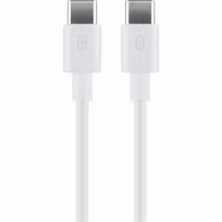 Goobay 51244, 2 m, USB C, USB C, USB 2.0, 480 Mbit/s, Blanc