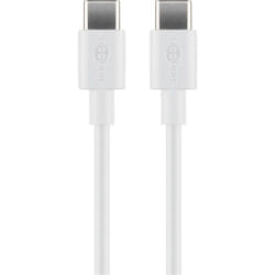 Goobay 51244 câble USB 2 m USB 2.0 USB C Blanc