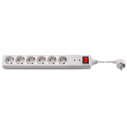 Goobay 51279, 6 sortie(s) CA, CEE, Type F, 250 V, 50 Hz, 16 A, 3500 W