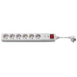 Goobay 51279 protection surtension Blanc 6 sortie(s) CA 250 V 1,4 m