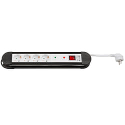 Goobay 51280 protection surtension Noir, Blanc 4 sortie(s) CA 250 V 1,4 m