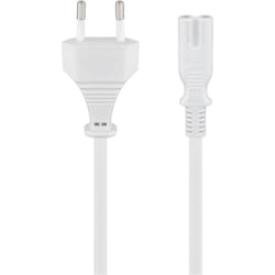 Goobay 51326 câble électrique Blanc 1,5 m Prise d'alimentation type C Coupleur C7