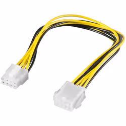 Goobay 51361, 0,28 m, EPS 8-pin, EPS 8-pin, Mâle, Femelle, Droit