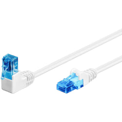 Goobay 51535 câble de réseau Blanc 0,5 m Cat6a U/UTP (UTP)