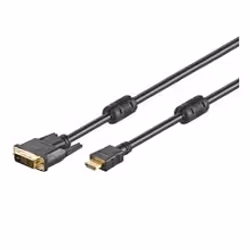 Goobay MMK 630-200 G 2.0m (HDMI-DVI), 2 m, HDMI, DVI-D, Mâle/Mâle