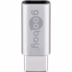 Goobay 51598, USB C, Micro-USB B, Argent
