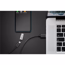 Goobay 51598 changeur de genre de câble USB C Micro-USB B Argent