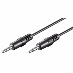 Goobay 51658, 3,5mm, Mâle, 3,5mm, Mâle, 1,5 m, Noir