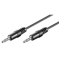 Goobay 51658 câble audio 1,5 m 3,5mm Noir