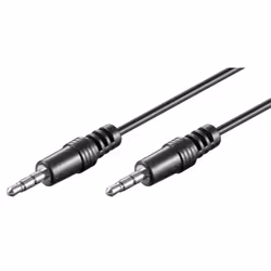 Goobay 51659, 3,5mm, Mâle, 3,5mm, Mâle, 2,5 m, Noir