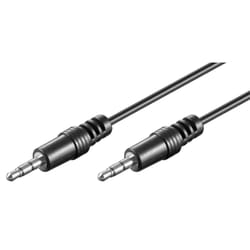 Goobay 51659 câble audio 2,5 m 3,5mm Noir