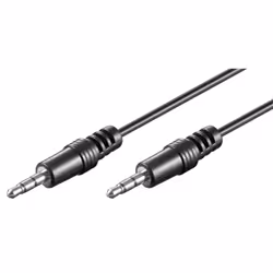 Goobay 51660, 3,5mm, Mâle, 3,5mm, Mâle, 5 m, Noir
