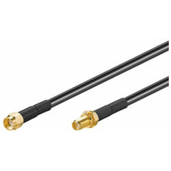Goobay 51677 câble coaxial LMR195 3 m RP-SMA Noir