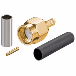 Goobay 51695, SMA, RG-174, RG-316, Mâle, Mâle, 50 Ohm