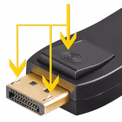 Goobay HDMI DisplayPort Adapter Noir