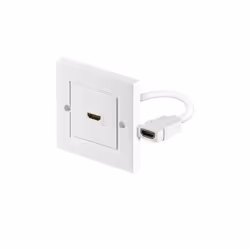 Goobay 51722, HDMI Type A (Standard), HDMI Type A (Standard), Compatibilité 3D, Blanc