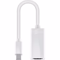 Goobay 51729, 0,15 m, Mini DisplayPort, HDMI Type A (Standard), Mâle, Femelle, Droit
