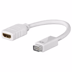 Goobay 51745, 0,1 m, Mini-DVI, HDMI Type A (Standard), Mâle, Femelle, Droit