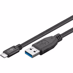 Goobay 51761 câble USB 2 m USB A USB C Noir